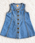 Baby Gap denim sleeveless dress front