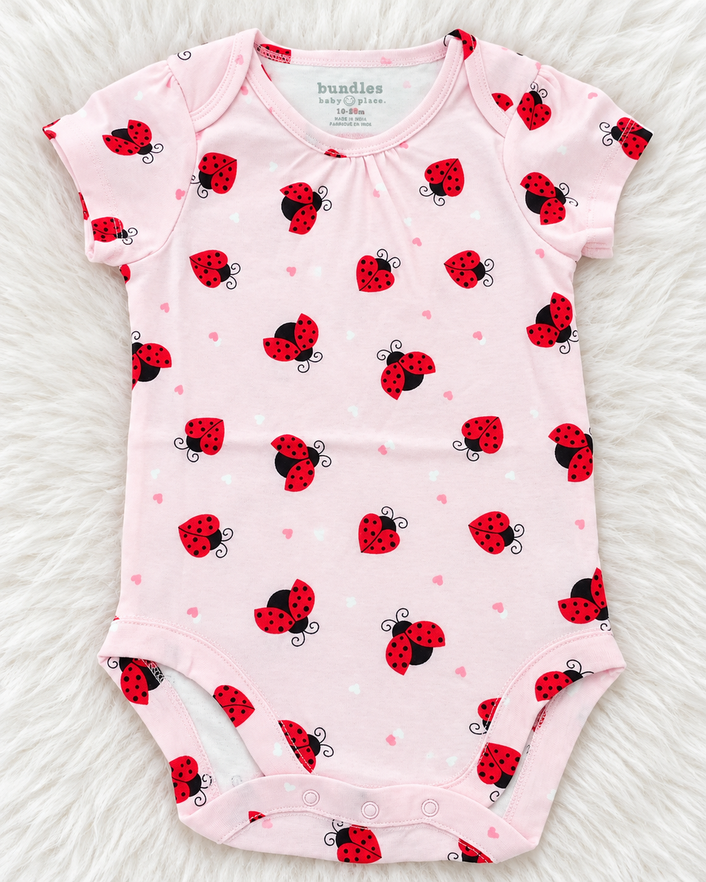Bundles Baby Place pink ladybug bodysuit size 18 months