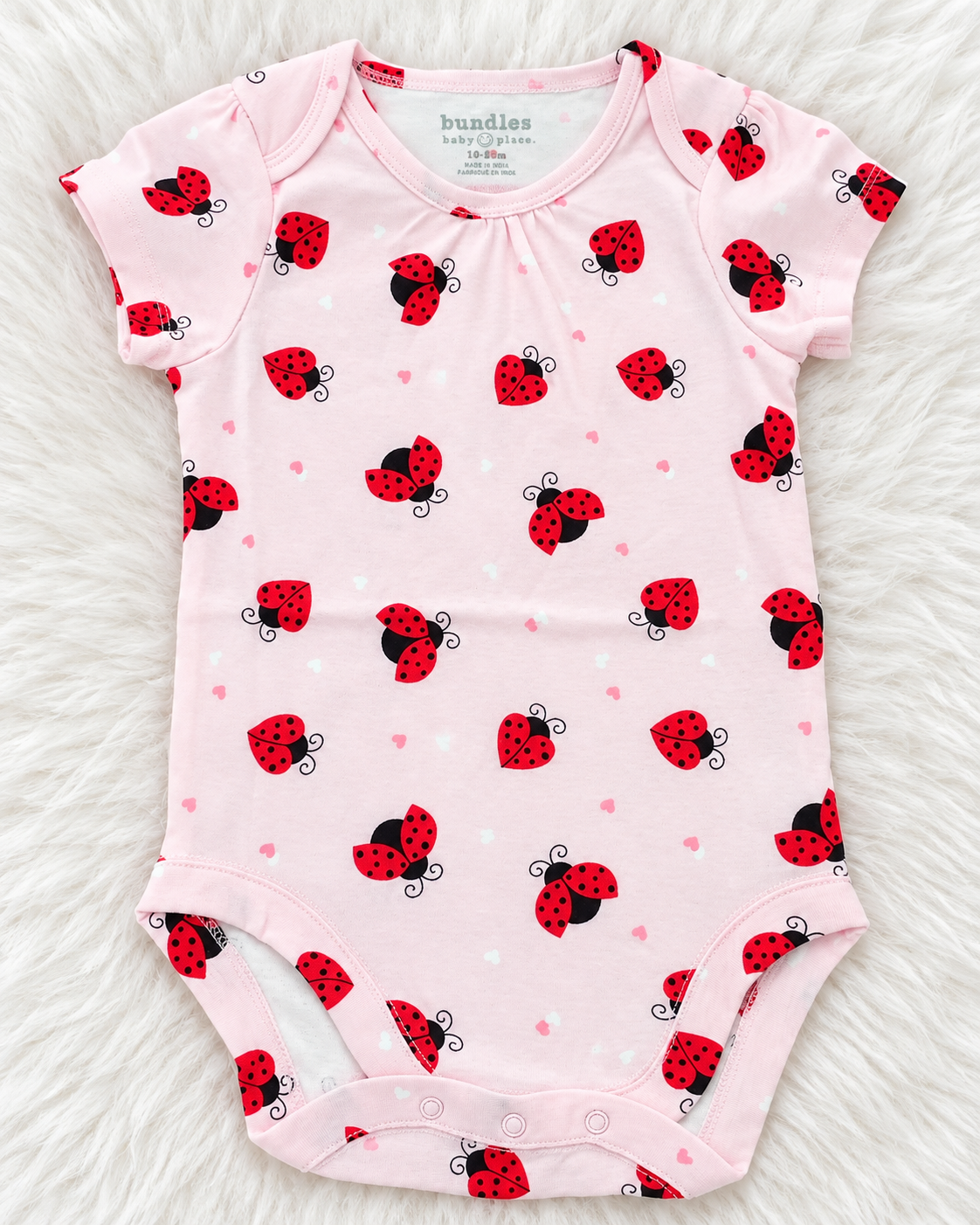 Bundles Baby Place pink ladybug bodysuit size 18 months