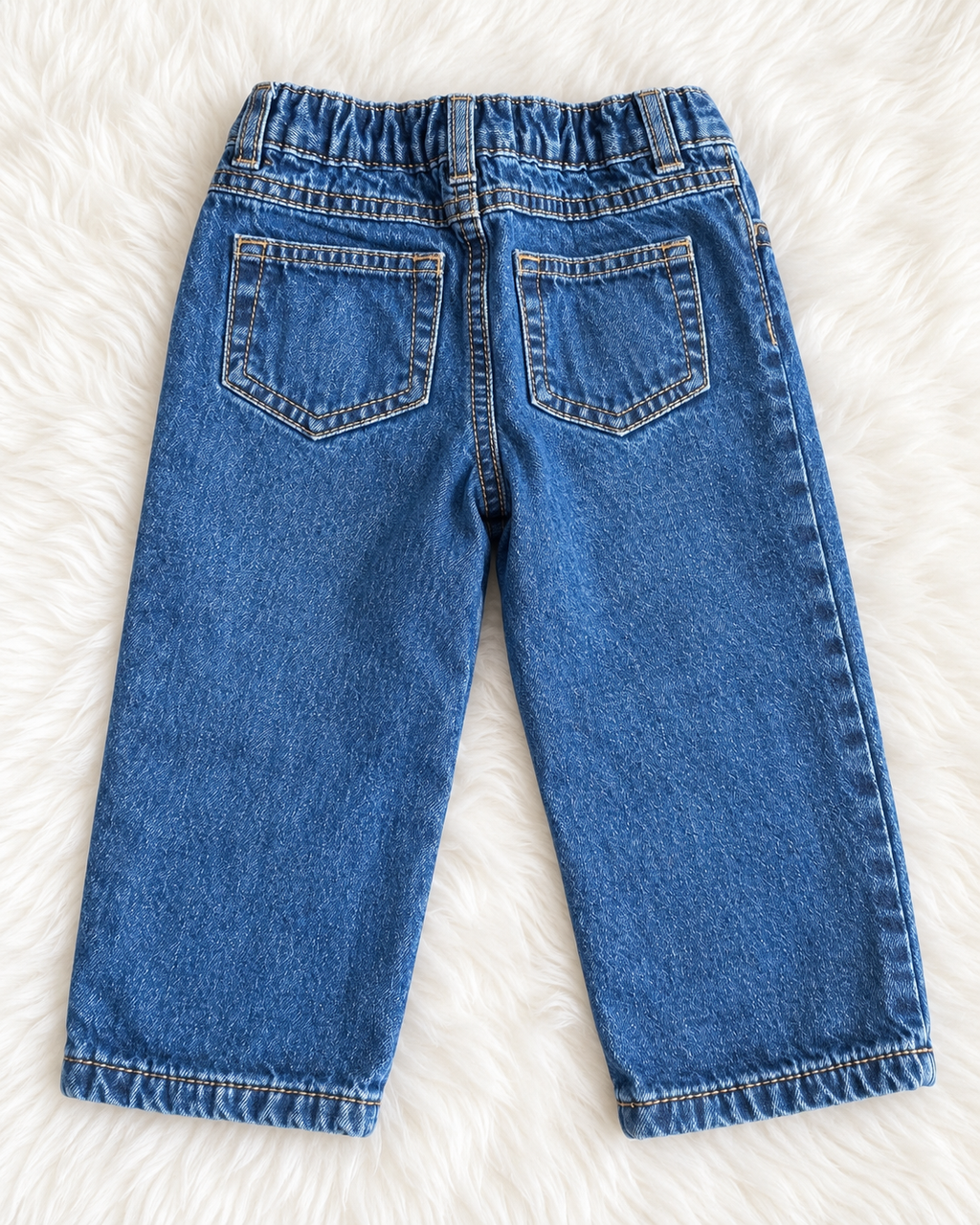 Carter's toddler blue jeans size 18 months back view