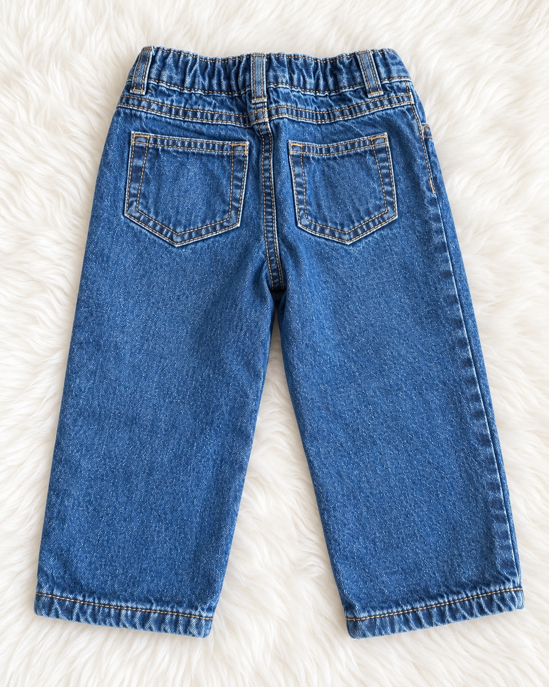 Carter's toddler blue jeans size 18 months back view