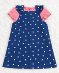 Carter's 4T navy star jumper with red and white striped shirt