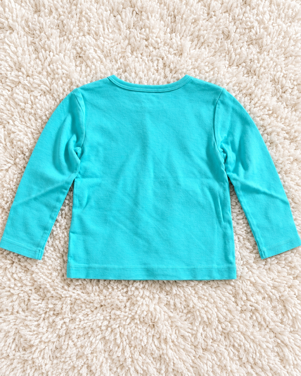 Back of Carter's turquoise long sleeve shirt size 18 months