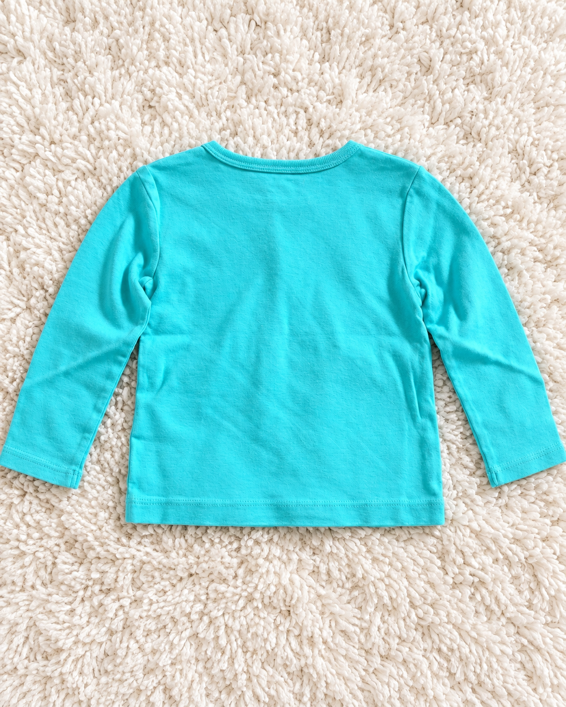 Back of Carter's turquoise long sleeve shirt size 18 months