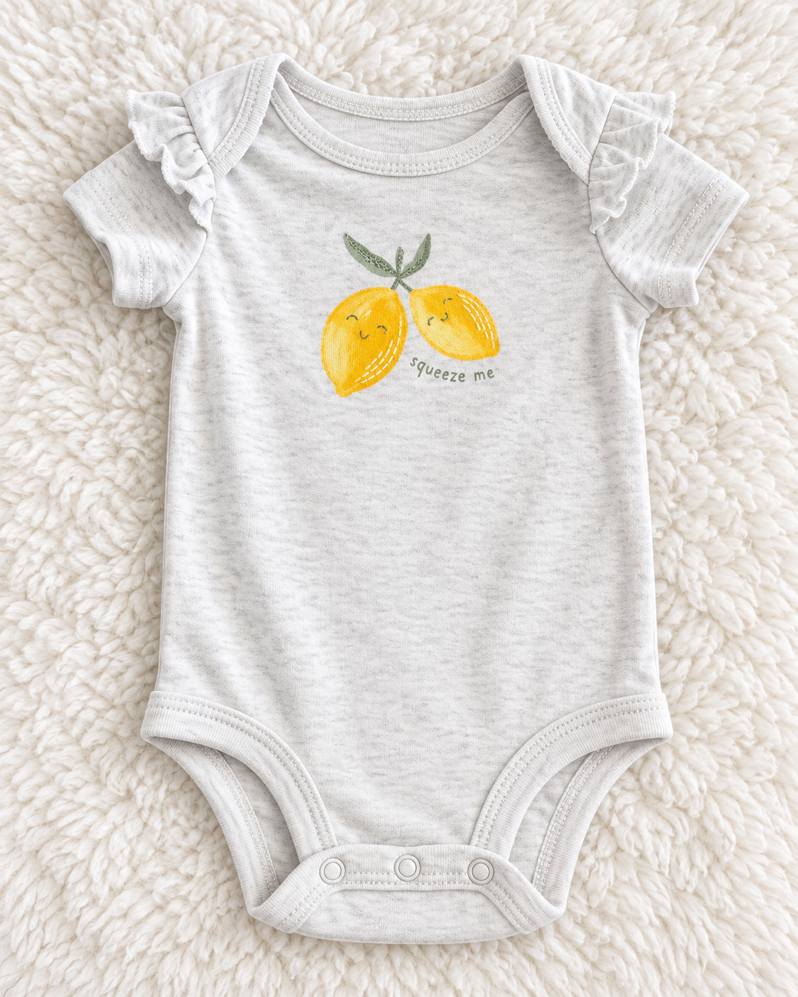 Carter’s Child of Mine lemon squeeze me bodysuit size 0–3 months