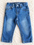 Cat & Jack toddler blue jeans size 18 months front view