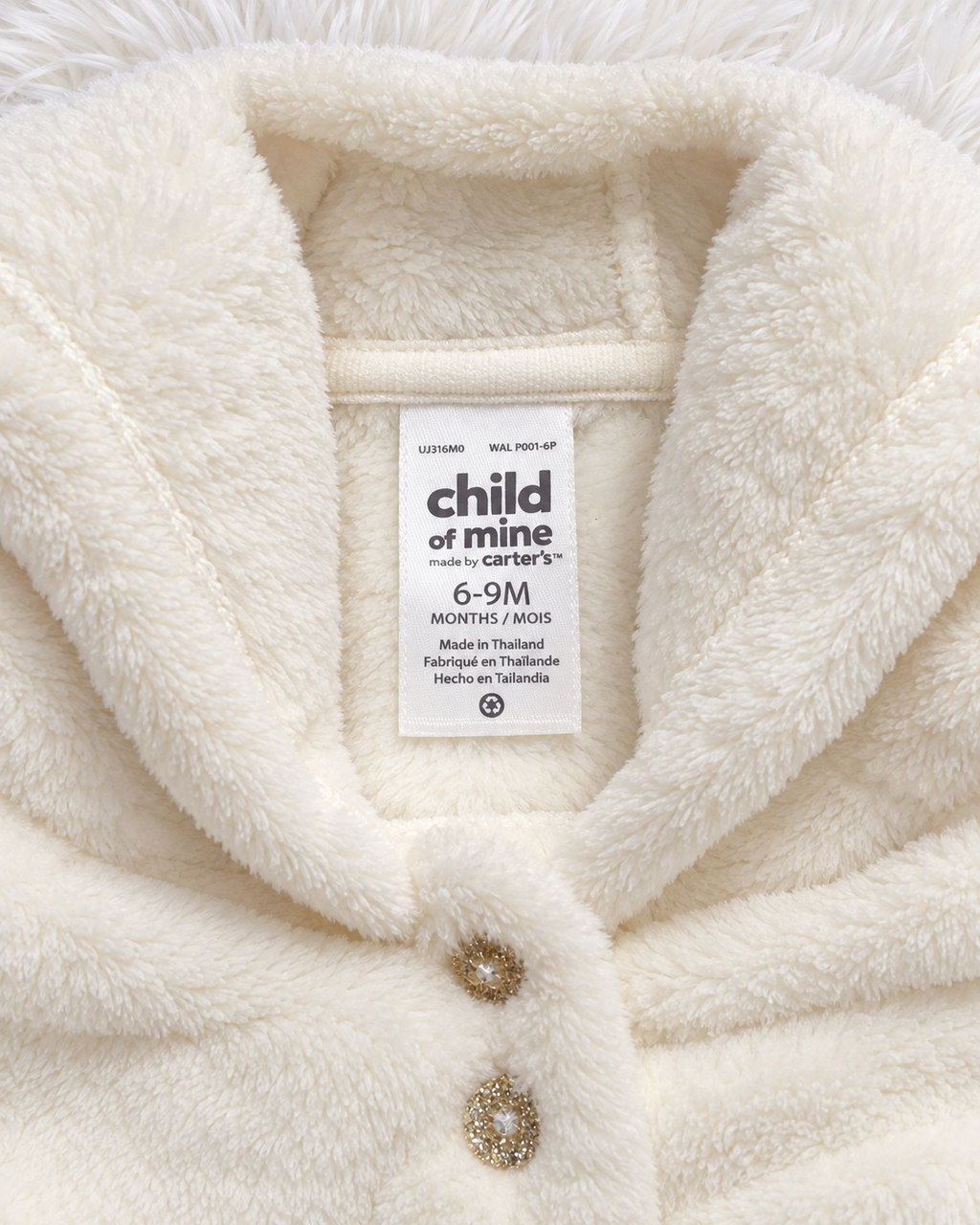 Child of Mine by Carter's size 6 to 9 months garment label