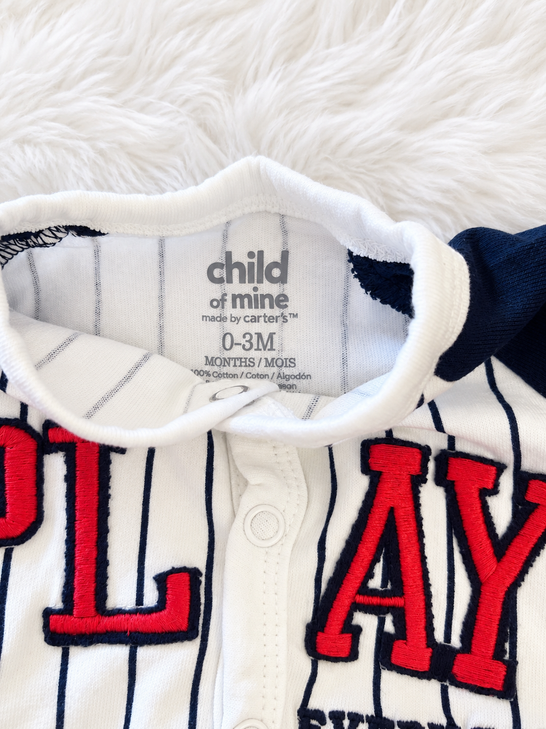 Child of Mine by Carter's size 0 to 3 months label
