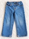 The Children's Place toddler boys straight-leg blue jeans size 2T front view