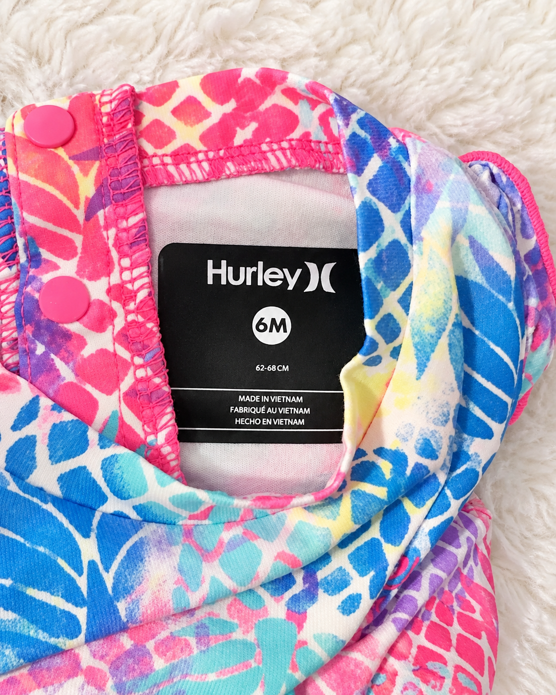 Hurley 6M size label