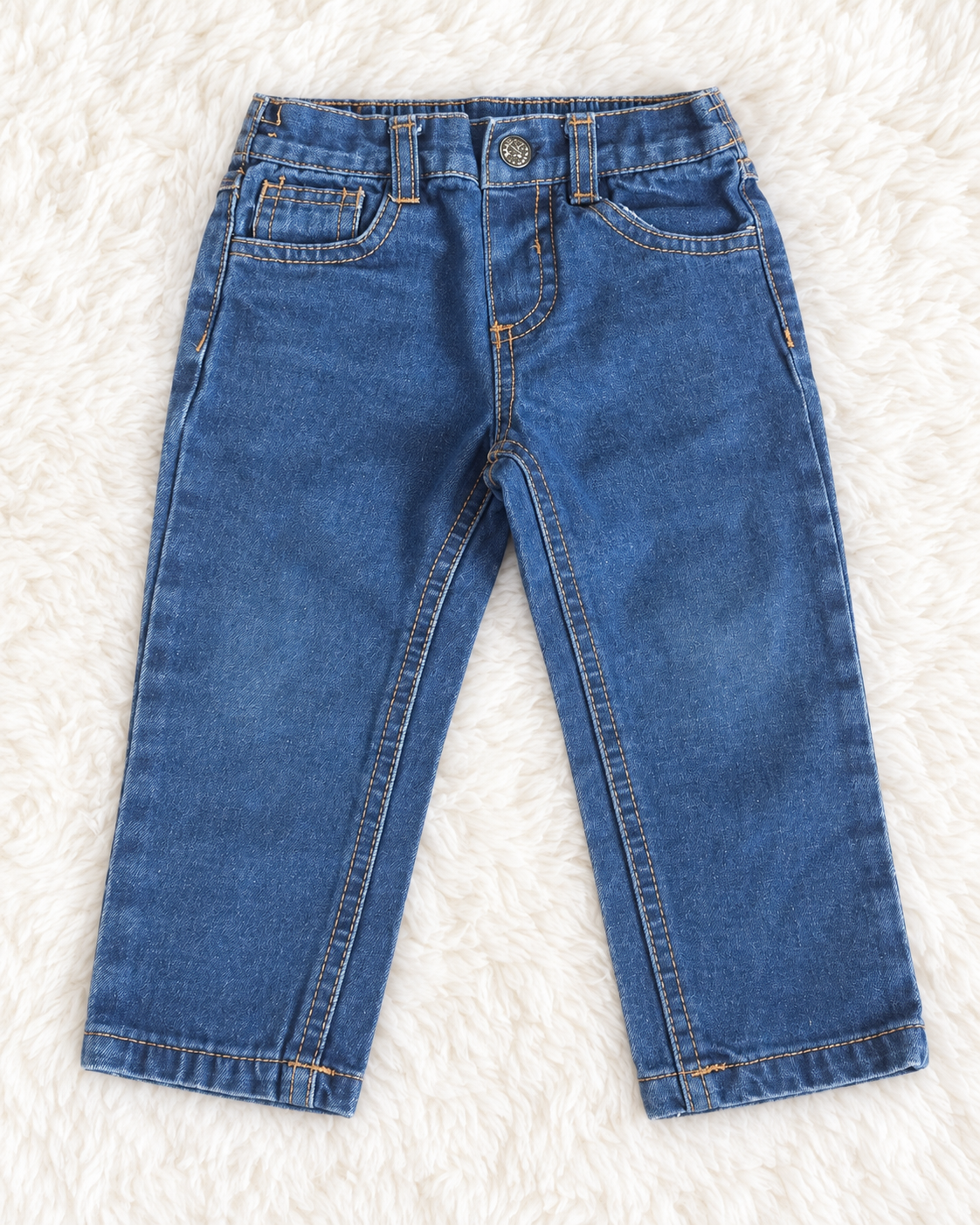 English Laundry toddler blue jeans size 18 months front view