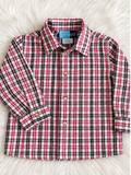 Goodlad toddler plaid long-sleeve button-up shirt size 24 months front view