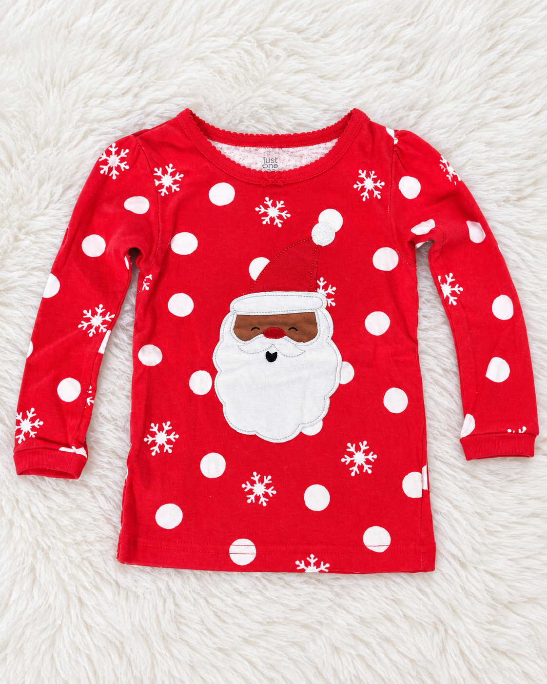Just One You by Carter's red Santa pajama top size 12 months