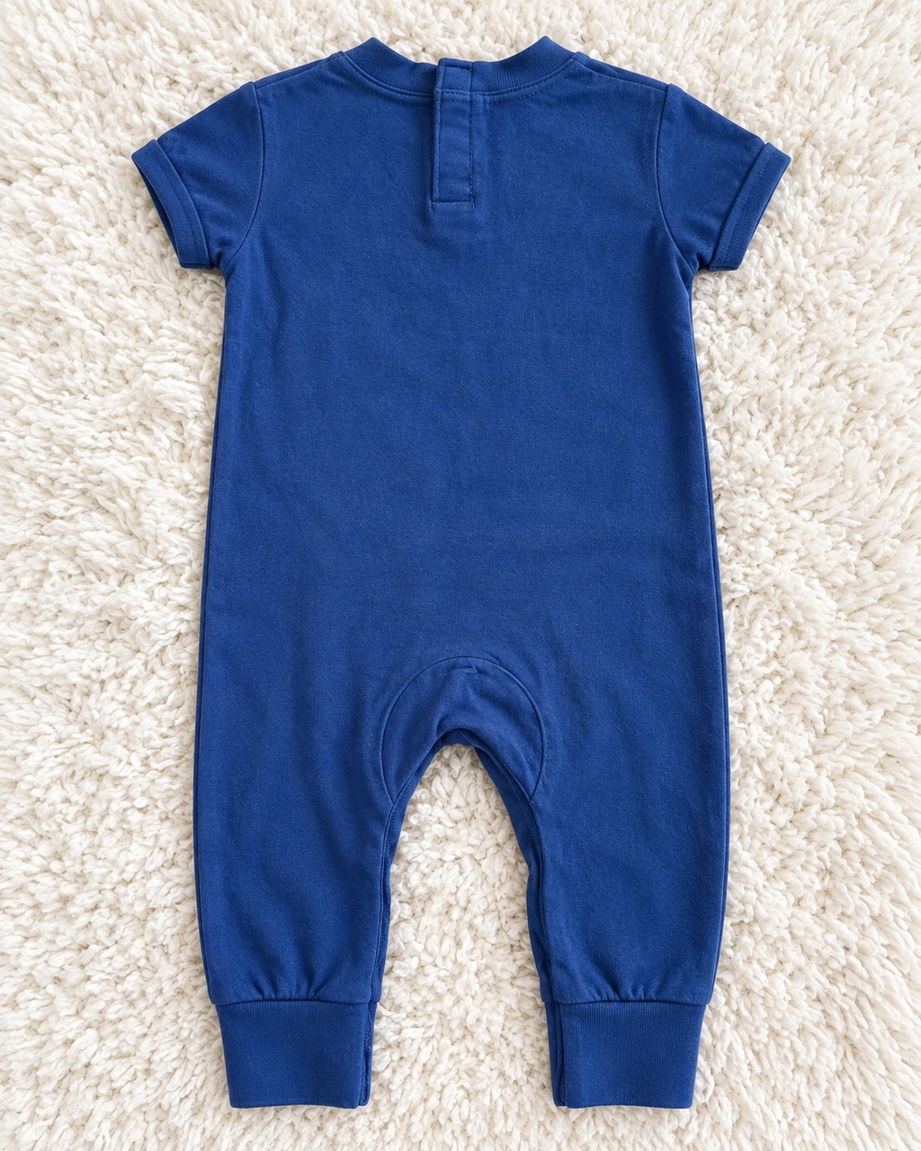 Levi's blue short sleeve baby romper size 6 months back