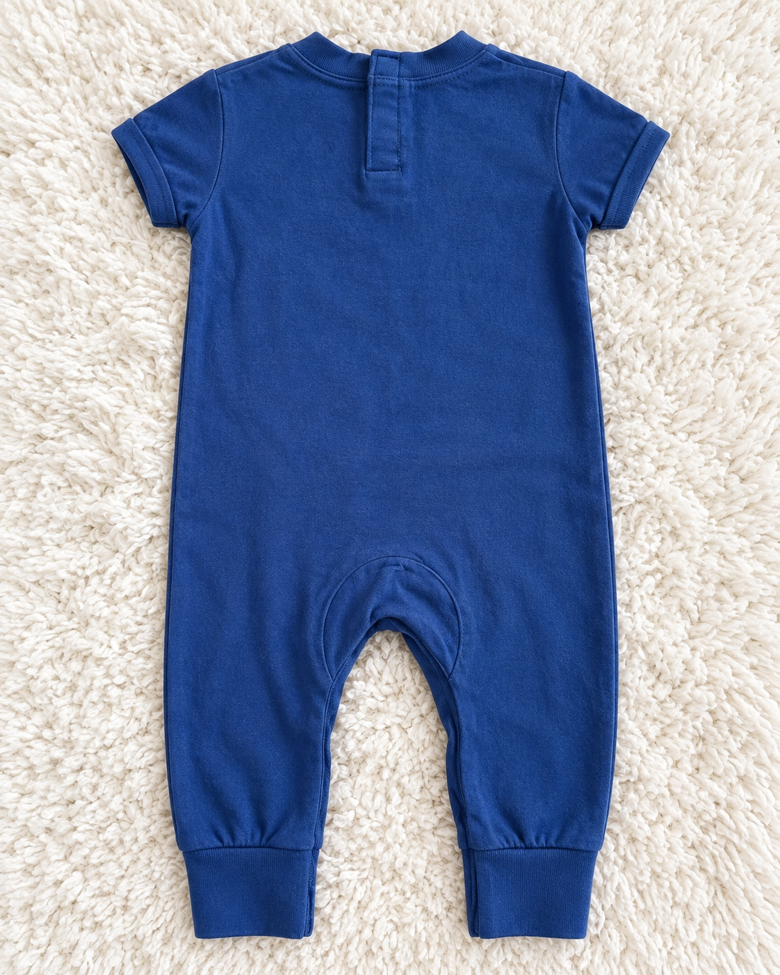 Levi's blue short sleeve baby romper size 6 months back