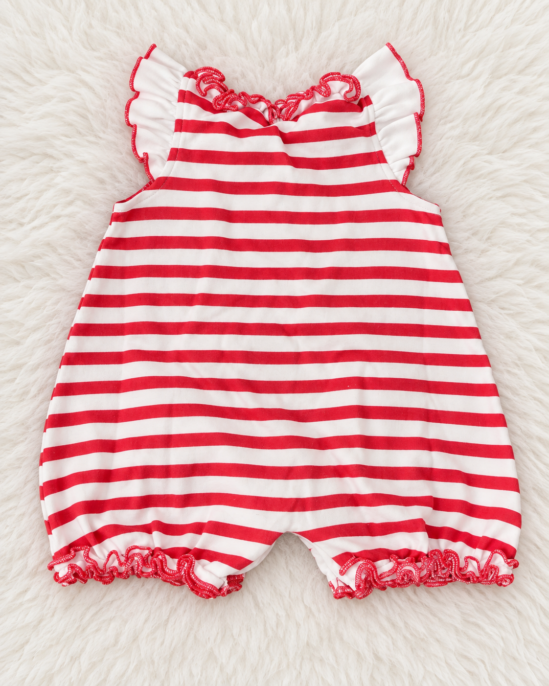 Back of Little Wishes patriotic romper