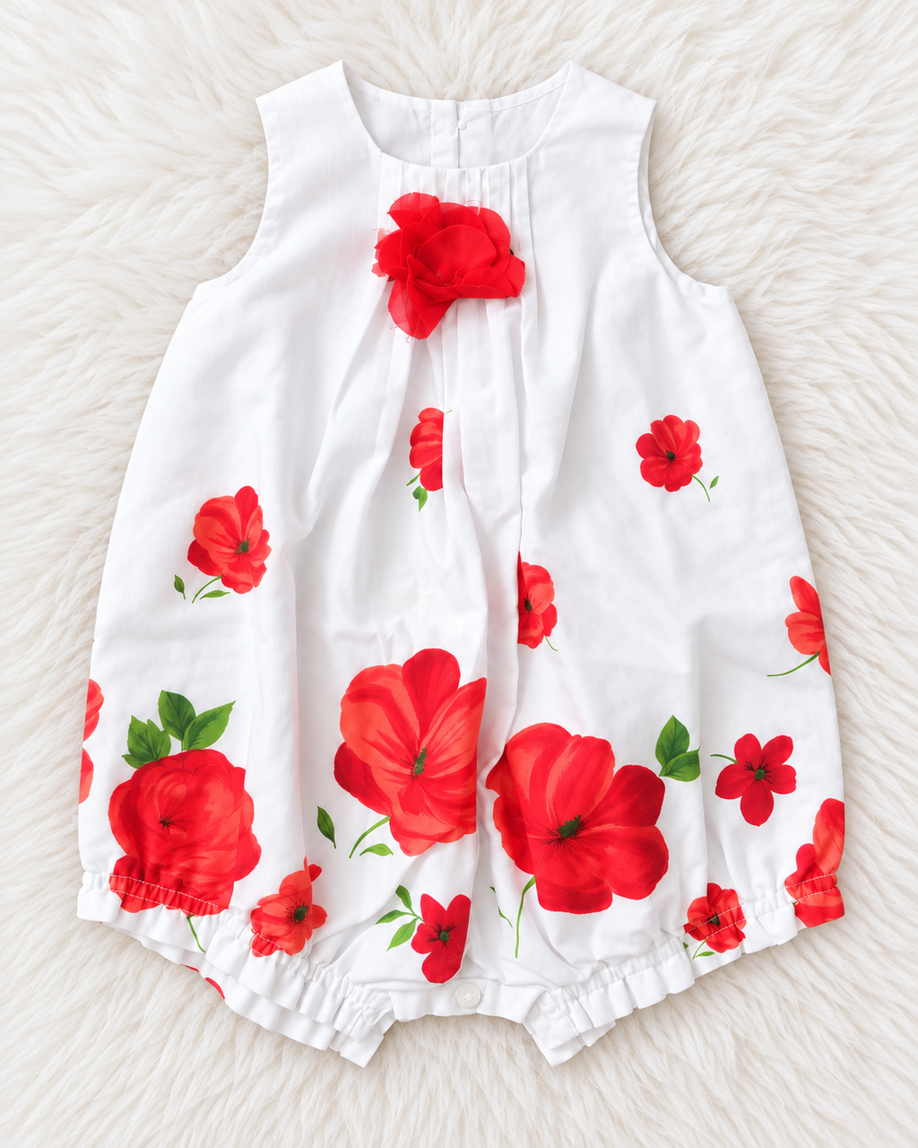 LULI floral baby romper front