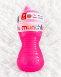 Munchkin pink spill-proof cup 9 months plus 10 ounce