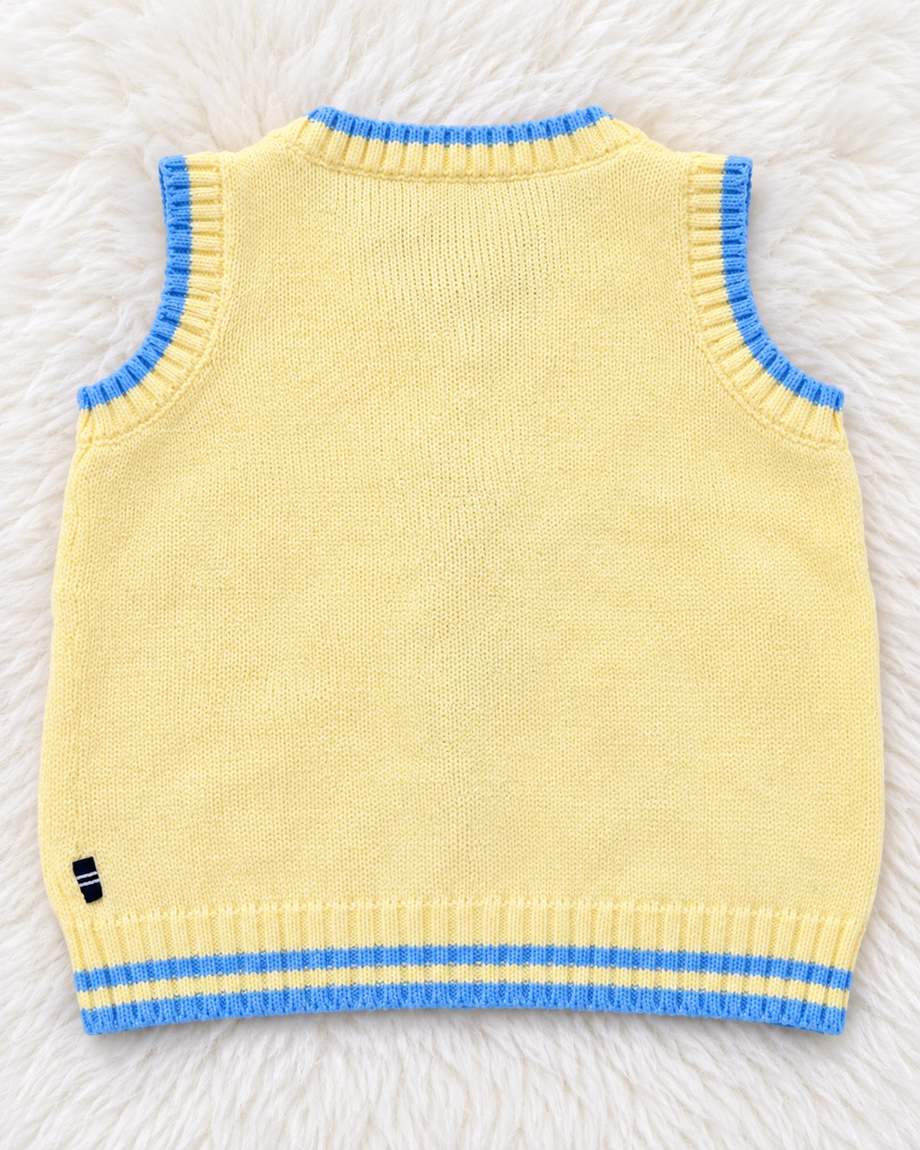 Nautica yellow sweater vest size 12 months back view