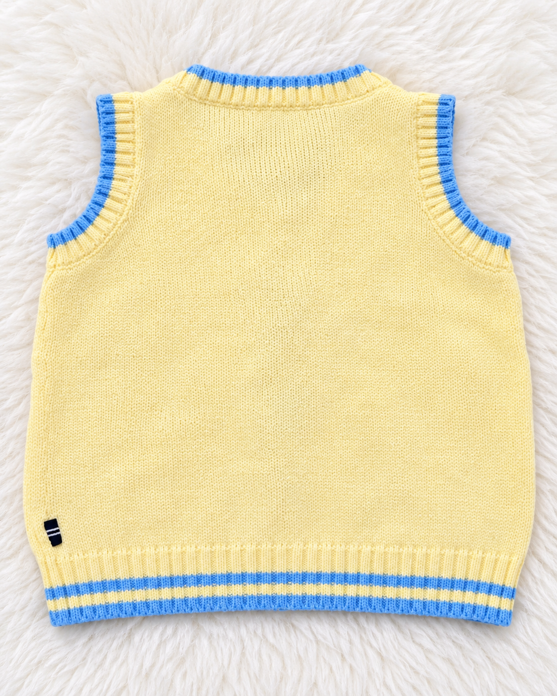 Nautica yellow sweater vest size 12 months back view