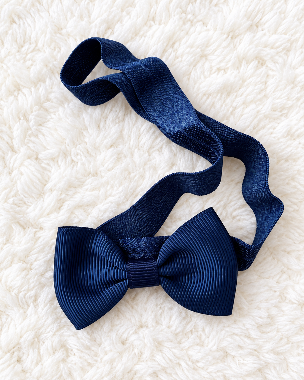 Navy bow headband accessory
