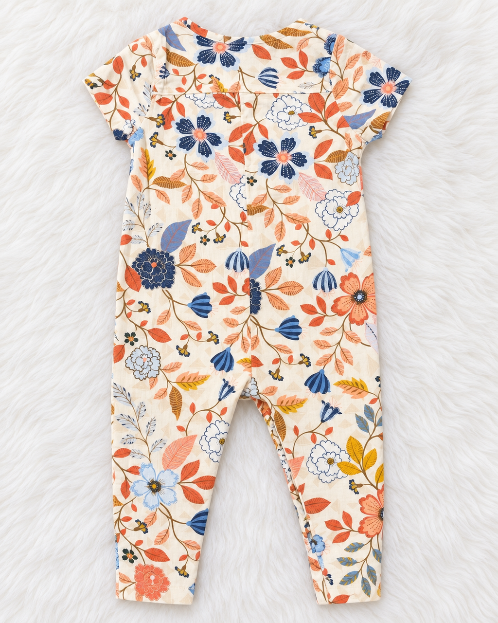 Old Navy floral romper size 12 to 18 months back view