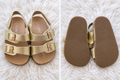 Old Navy metallic gold baby sandals
