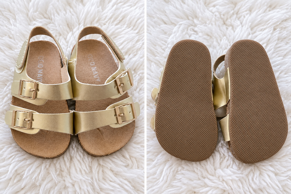 Old Navy metallic gold baby sandals