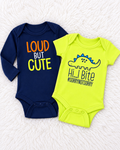 Onesies two-piece baby bodysuit set size 0-3 months