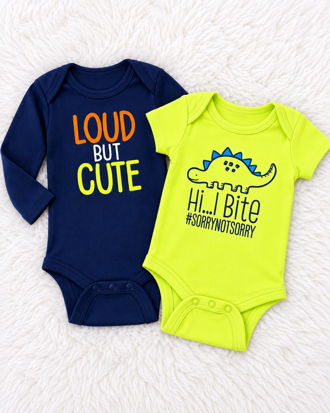 Onesies two-piece baby bodysuit set size 0-3 months