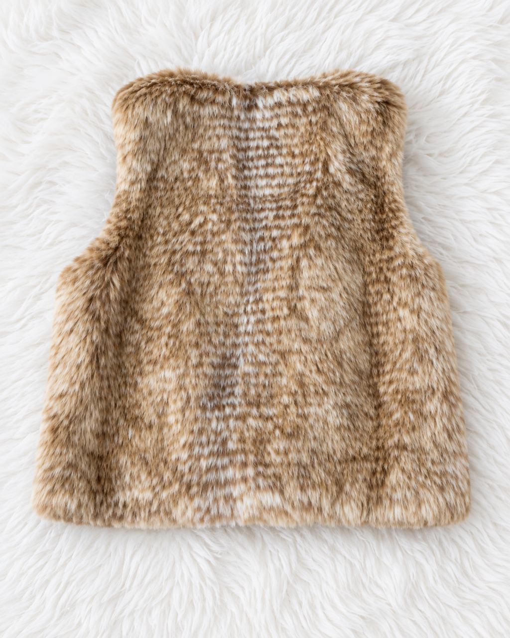 OshKosh B'gosh faux fur baby vest back view