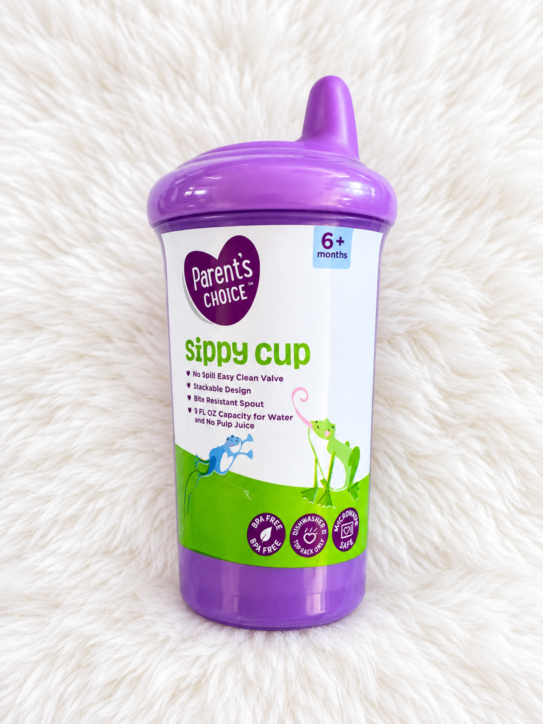 Parent's Choice purple sippy cup 6 months plus