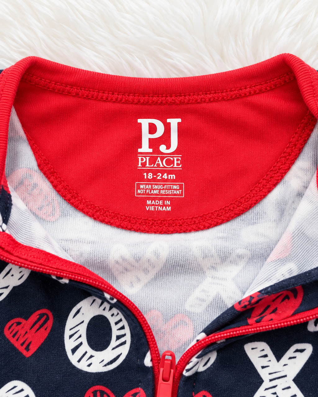 PJ Place size 18-24 months label detail