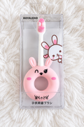 Royalead pink bunny baby toothbrush in clear packaging