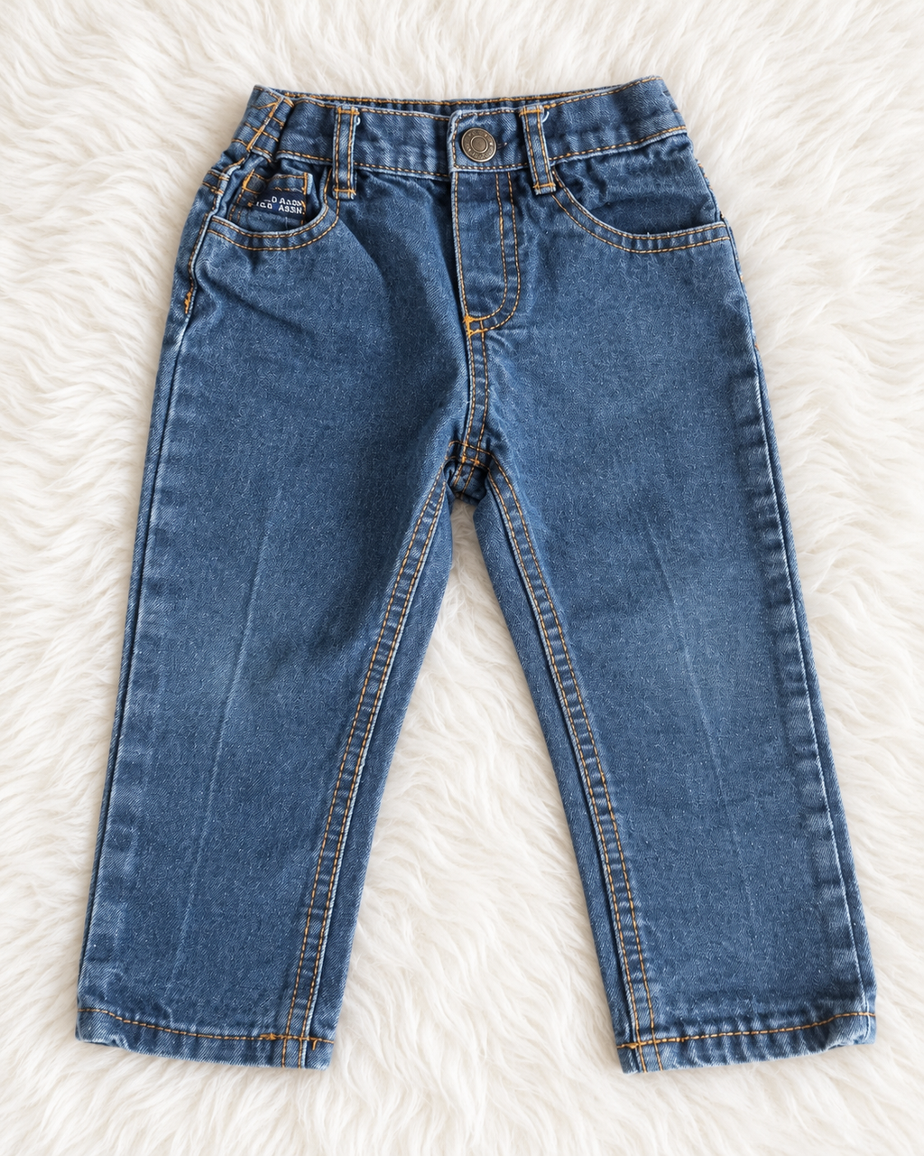 U.S. Polo Assn. toddler blue jeans size 24 months front view