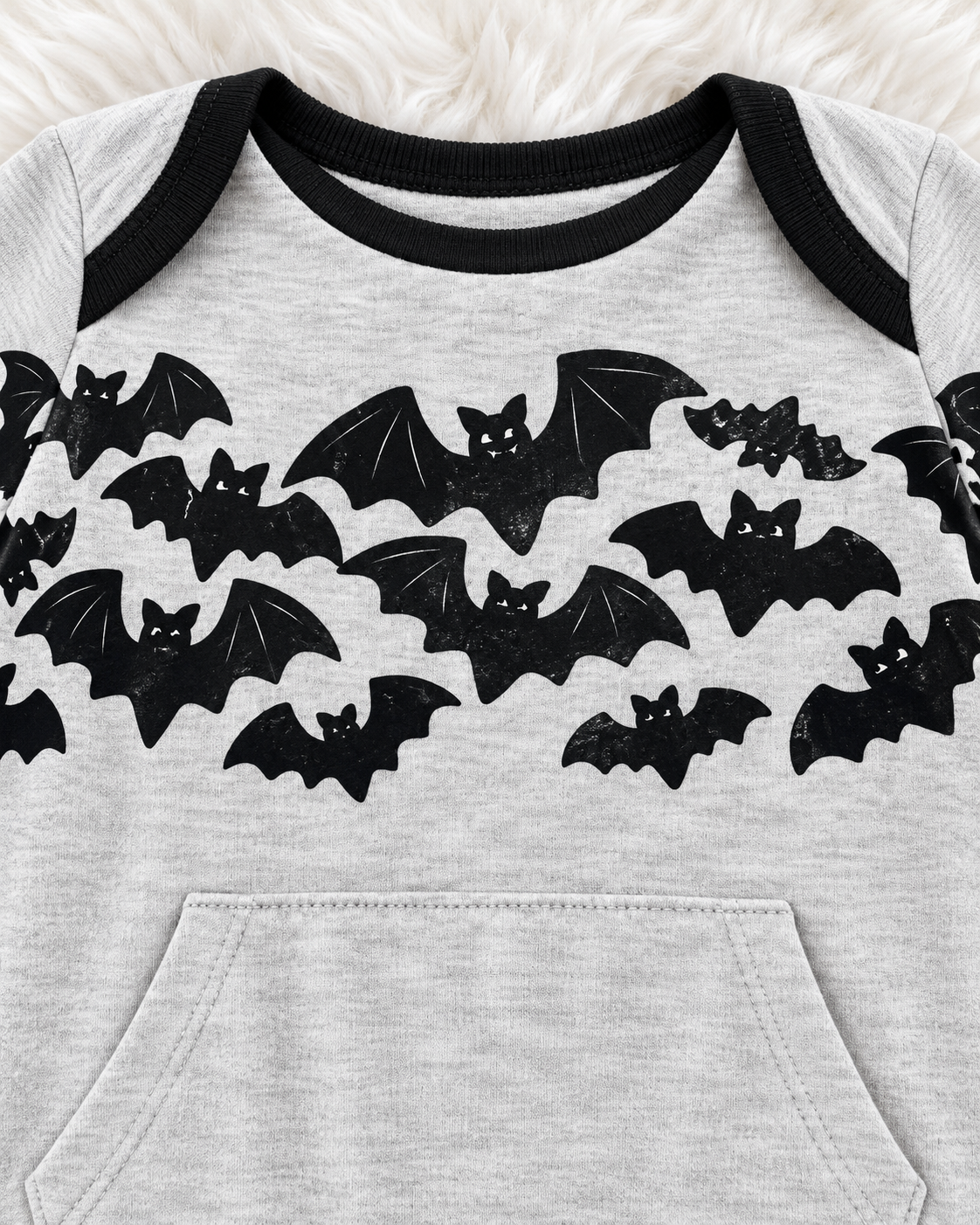 Wonder Nation Halloween bat print detail