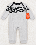 Wonder Nation gray Halloween bat romper size 18 months